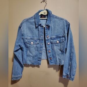Nobo cropped jean jacket size xs